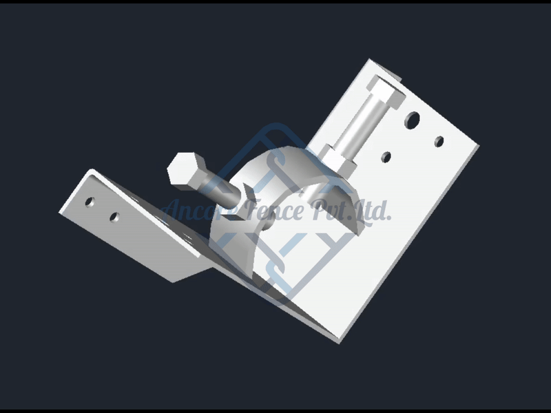 Wood to Steel Post Corner Adapter